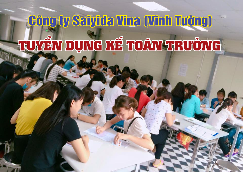 Cong Ty Saiya Vina Tuyen Ke Toan Truong