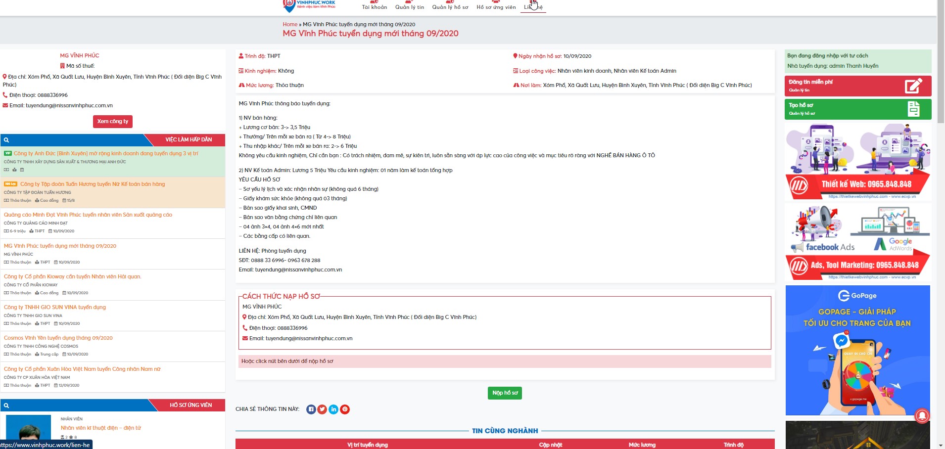 Quy chế hoạt động Sàn việc làm Vĩnh Phúc 6 Quy Che Hoat Dong Website Www Vinhphuc Work 9