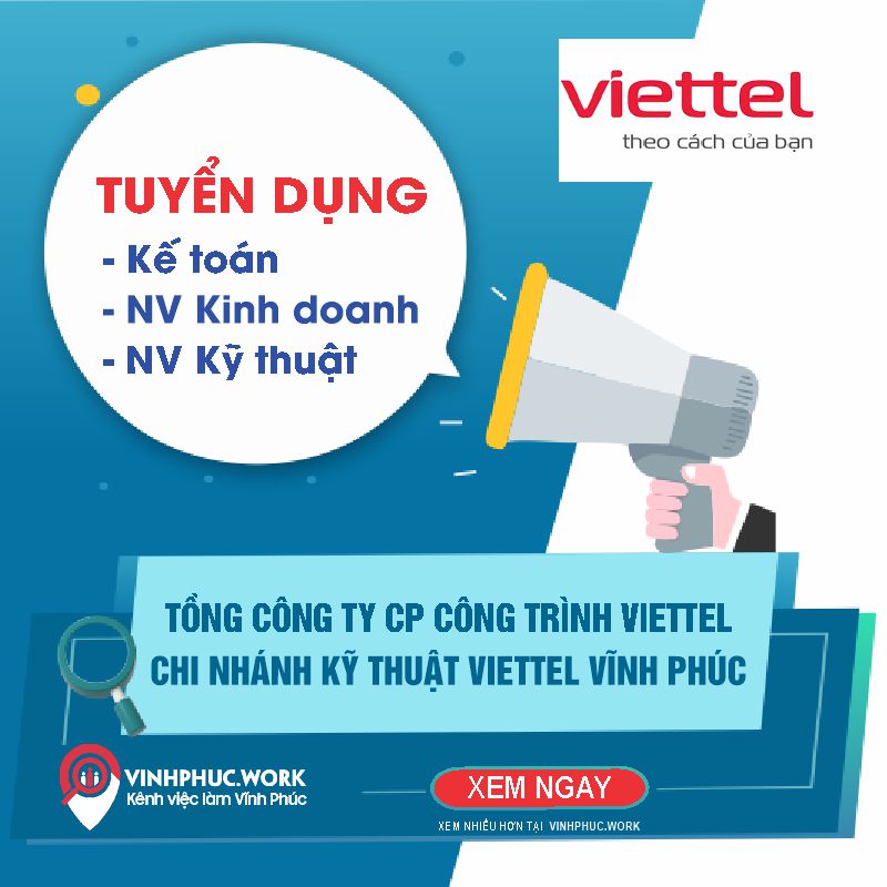 Viettel Vinh Phuc Can Tuyen Dung 1