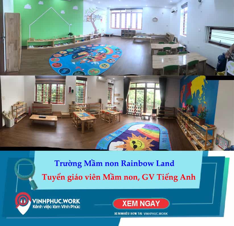 Truong Mam Non Rainbow Land Chuan Bi Hoat Dong Tuyen Nhieu Vi Tri Tot 6
