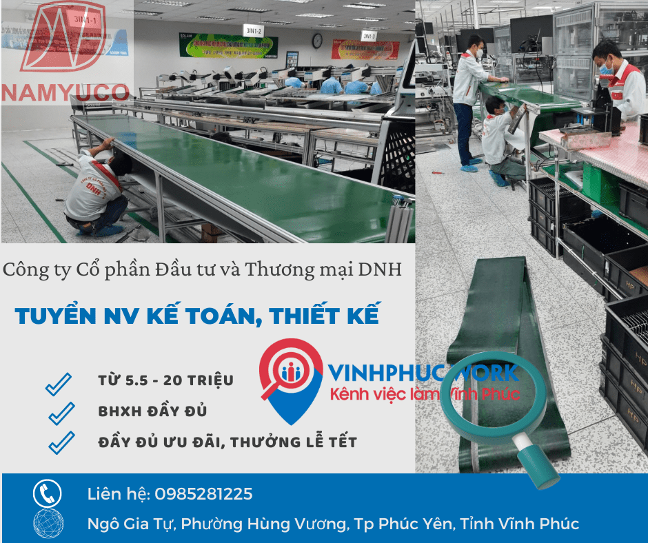 Cong Ty Co Phan Dau Tu Va Thuong Mai Dnh Thong Bao Tuyen Dung Nhan Vien Ke Toan Nhan Vien Thiet Ke 3