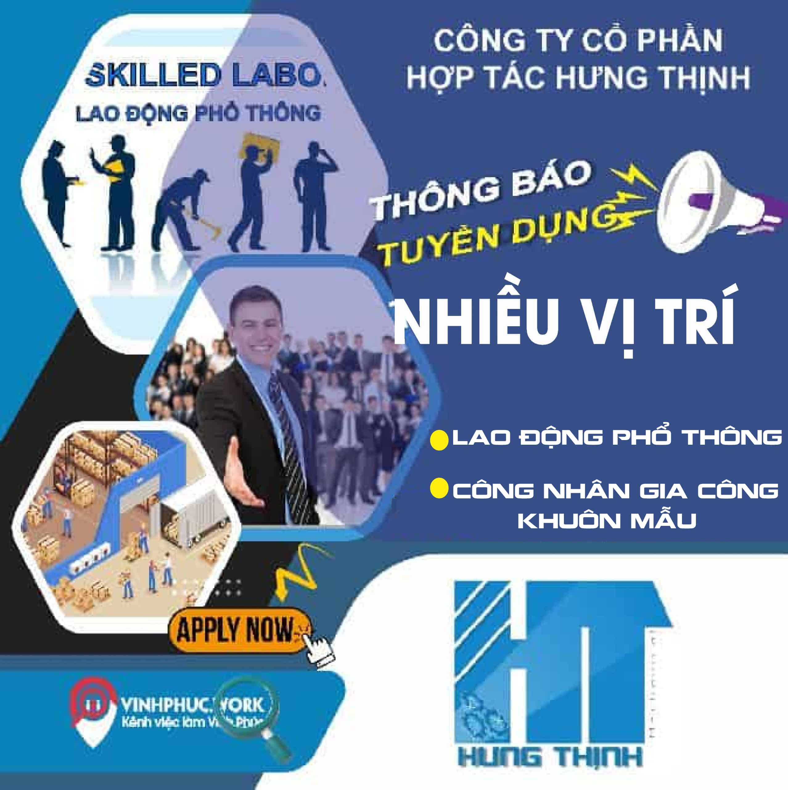 Cong Ty Co Phan Hop Tac Hung Thinh Tuyen Cong Nhan Gia Cong Khuon Mau Lao Dong Pho Thong 1