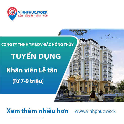 Cong Ty Tnhh Tmdv Dac Hong Thuy Thong Bao Tuyen Dung Nhan Vien Le Tan 8