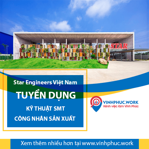 Cong Ty Tnhh Star Engineers Viet Nam Thong Bao Tuyen Nhan Vien Ky Thuat Smt Cong Nhan San Xuat Chinh Thuc 8