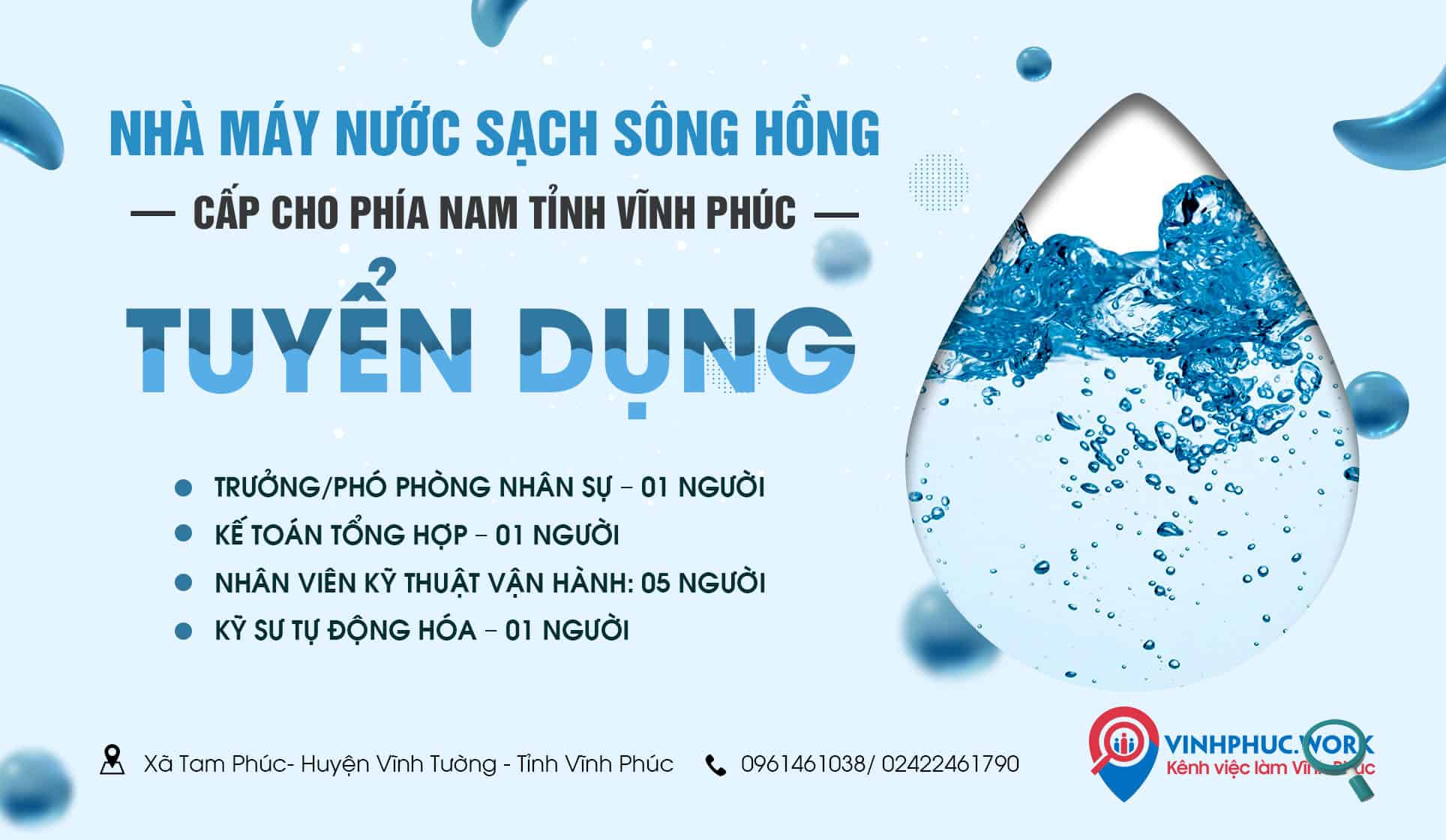 Du An Nha May Nuoc Sach Song Hong Tuyen Dung Nhieu Vi Tri 7