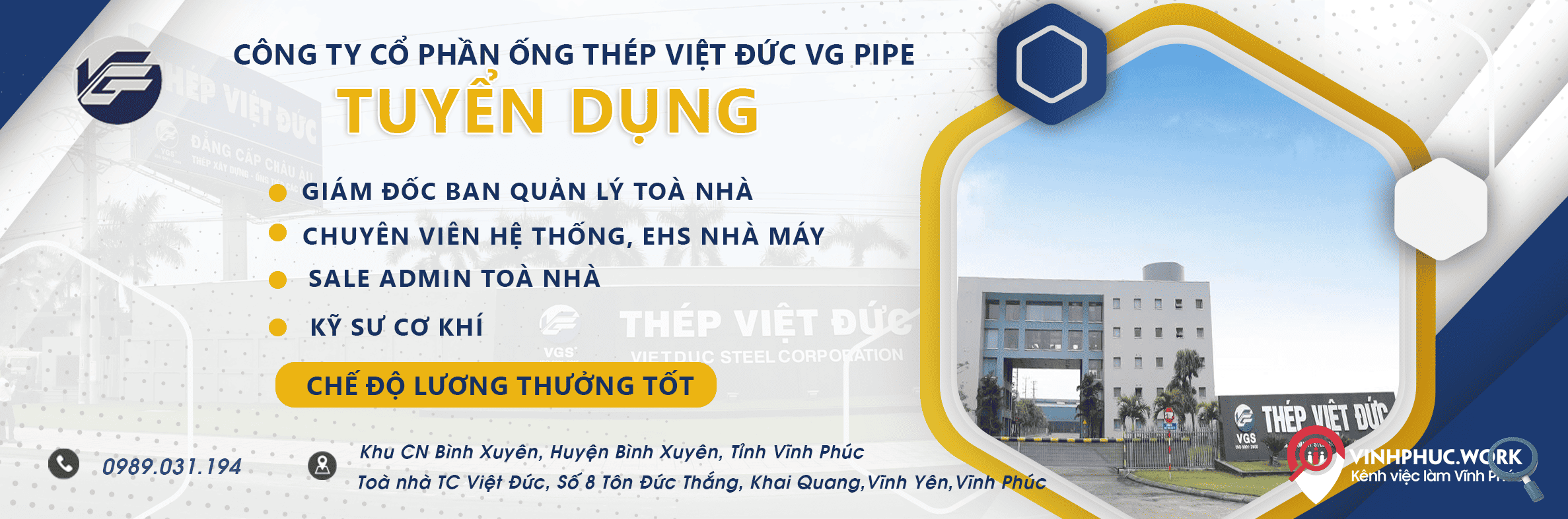 Tap Doan San Xuat Thep Viet Duc Thong Bao Tuyen Dung Nhieu Vi Tri 4