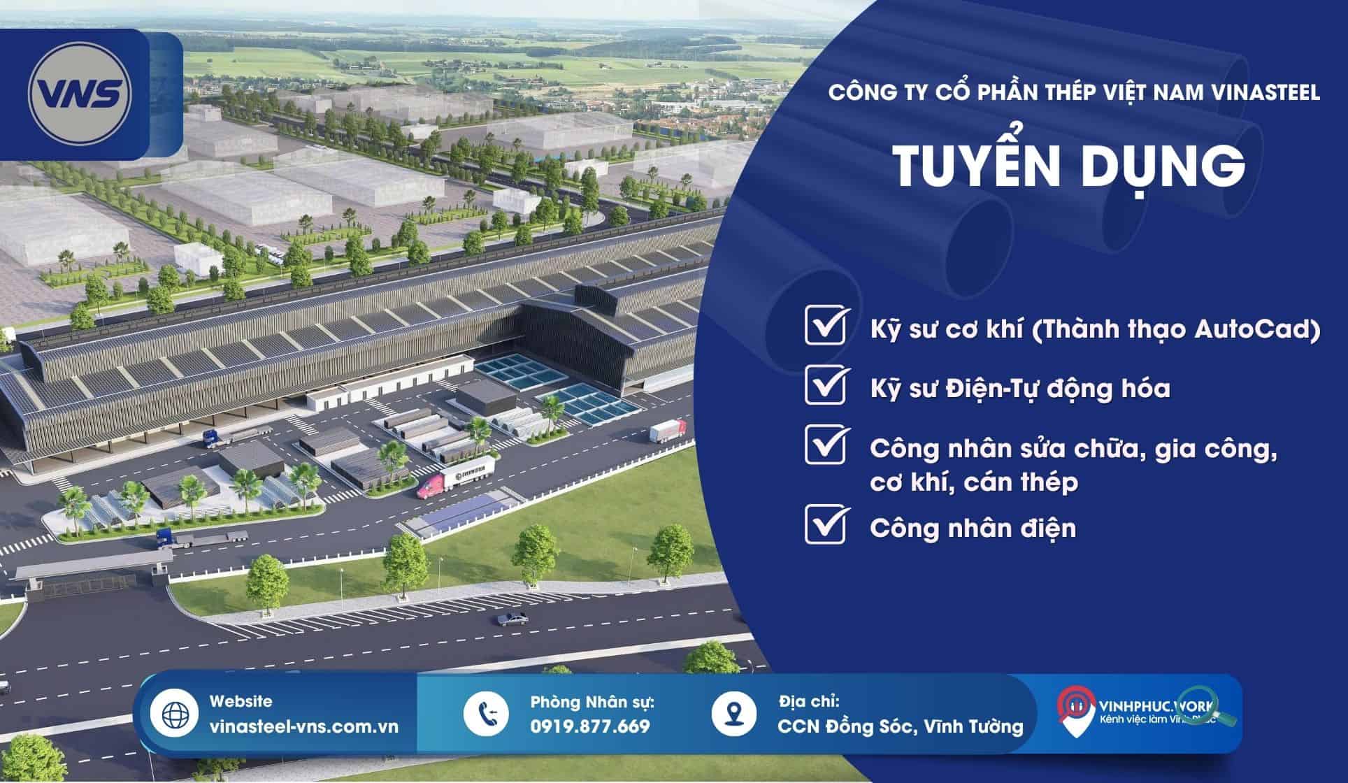 image chuan bi di vao hoat dong cong ty co phan thep viet nam vinasteel thong bao tuyen dung nhieu vi tri 8 150825 093247
