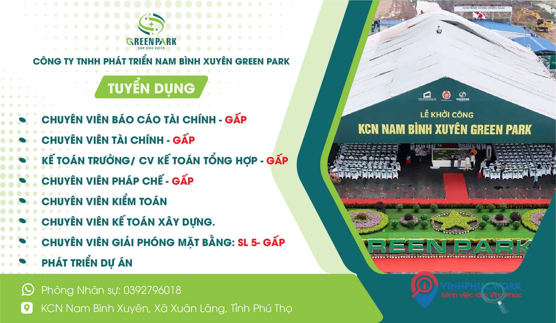 image cong ty tnhh phat trien nam binh xuyen green park tuyen dung nhieu vi tri 8 230925 015652