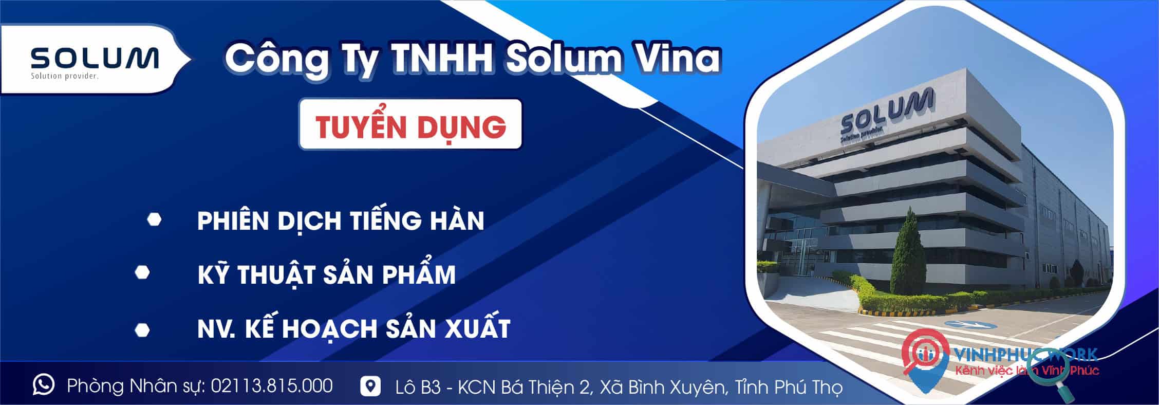 Công ty TNHH SOLUM VINA Tuyển dụng Phiên dịch tiếng Hàn, Nhân viên Kế hoạch sản xuất, Kỹ thuật sản phẩm 1 image cong ty tnhh solum vina tuyen dung ky thuat san pham 5 170925 091132