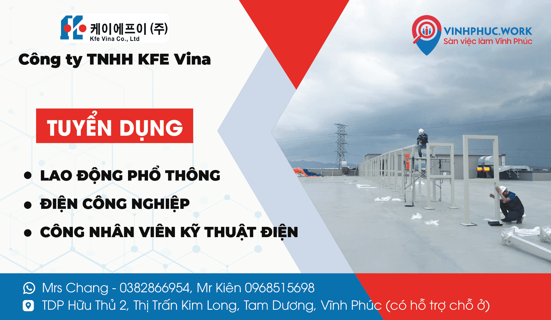 Công ty TNHH KFE Vina Tuyển dụng Lao động phổ thông, Công nhân viên kỹ thuật điện, Điện công nghiệp 10 image cong ty tnhh kfe vina 3 171025 082801