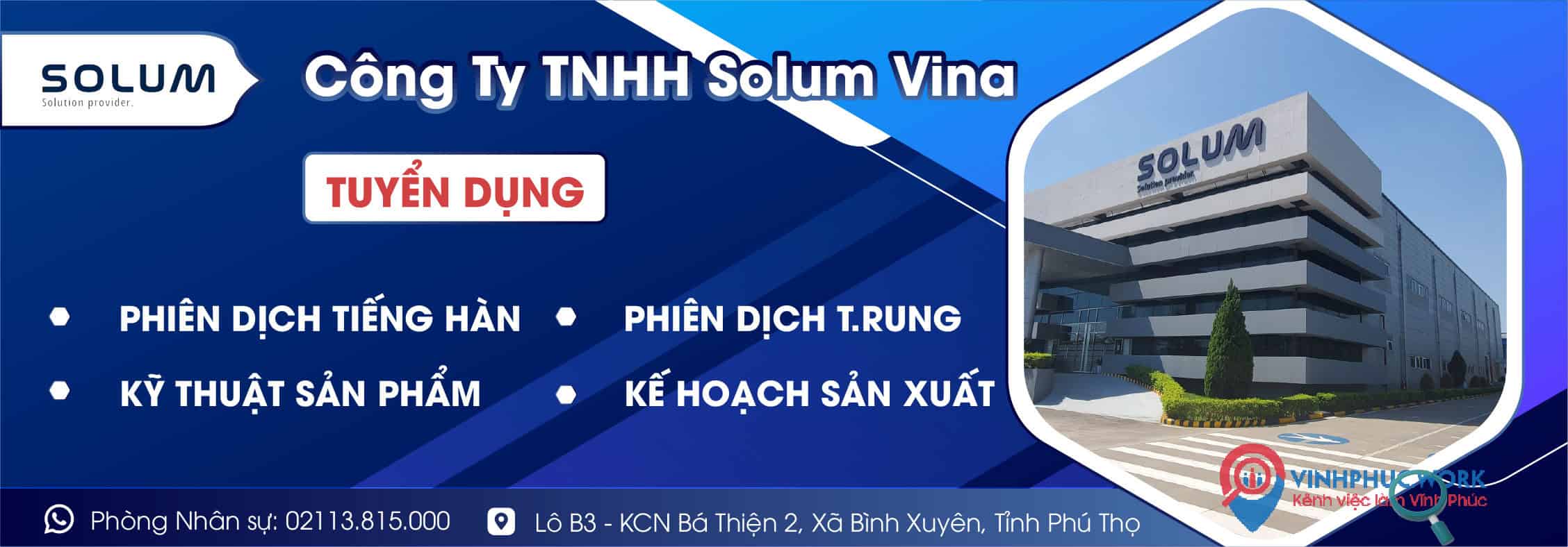 Công ty TNHH SOLUM VINA Tuyển dụng Phiên dịch tiếng Hàn, Phiên dịch tiếng Trung, Nhân viên Kế hoạch sản xuất, Kỹ thuật sản phẩm 1 image cong ty tnhh solum vina tuyen dung phien dich tieng han phien dich tieng trung nhan vien ke hoach san xuat ky thuat san pham 5 011025 023214
