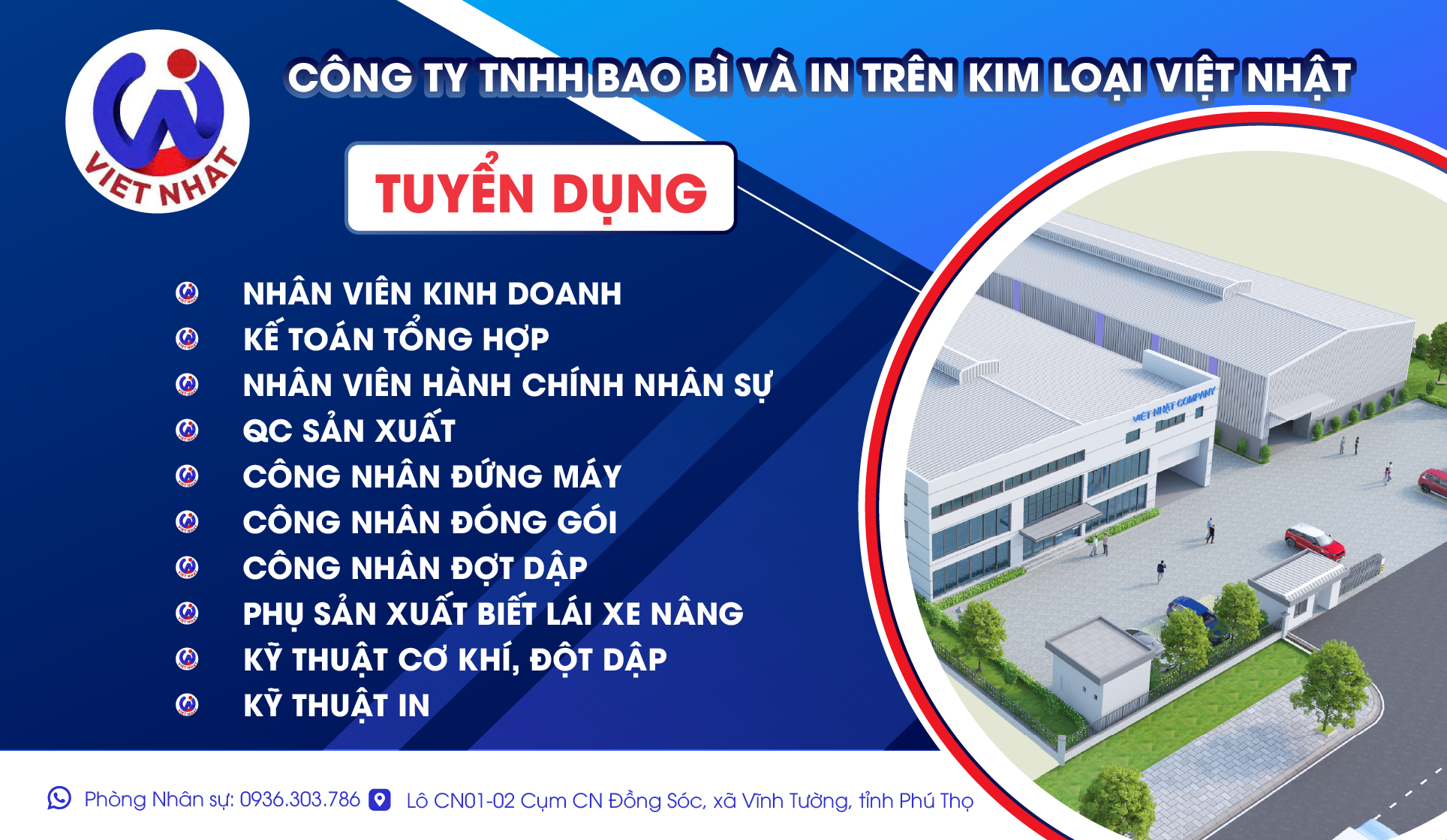 image chuan bi di vao hoat dong san xuat cong ty tnhh bao bi va in tren kim loai viet nhat thong bao tuyen dung 3 271125 090441