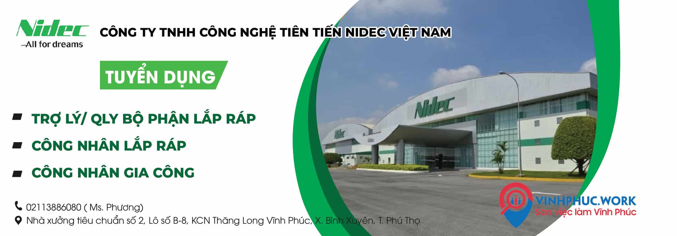 image cong ty tnhh cong nghe tien tien nidec viet nam tuyen dung cac vi tri thang 03 2026 copy vinhphucwork 9 240326 074227