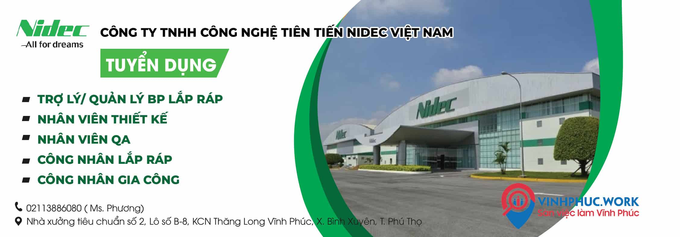 image cong ty tnhh cong nghe tien tien nidec viet nam tuyen dung nhan vien xuat nhap khau mua hang copy vinhphucwork 7 030326 092703