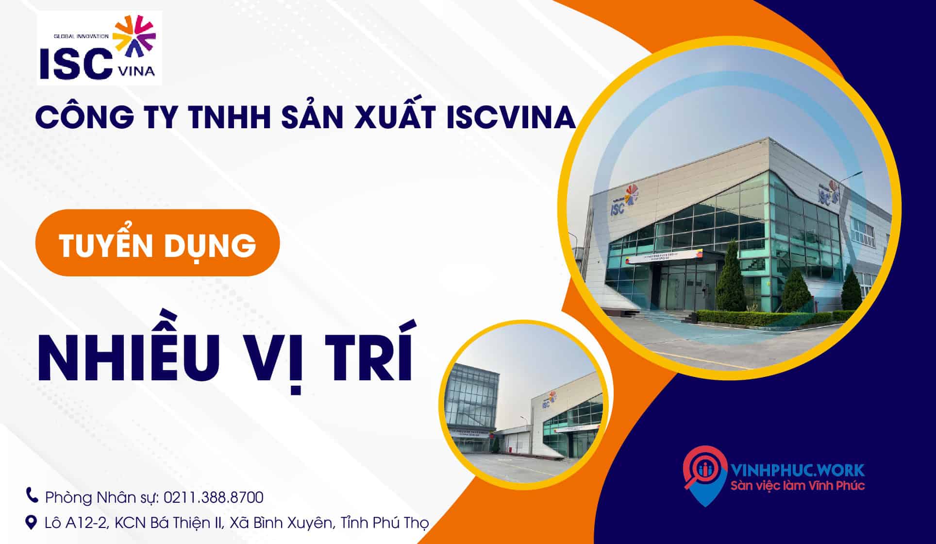 image nha may cong ty tnhh san xuat iscvina thong bao tuyen dung nhieu vi tri hanh chinh ky thuat cong nhan san xuat copy vinhphucwork 4 120326 012822
