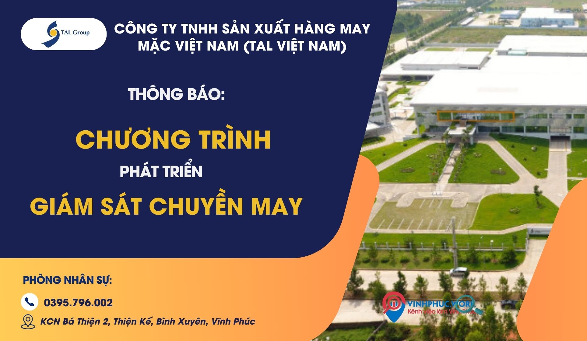 image cac vi tri thang 05 2026 nha may cong ty tnhh san xuat hang may mac viet nam tal viet nam tuyen dung 2 150526 041814
