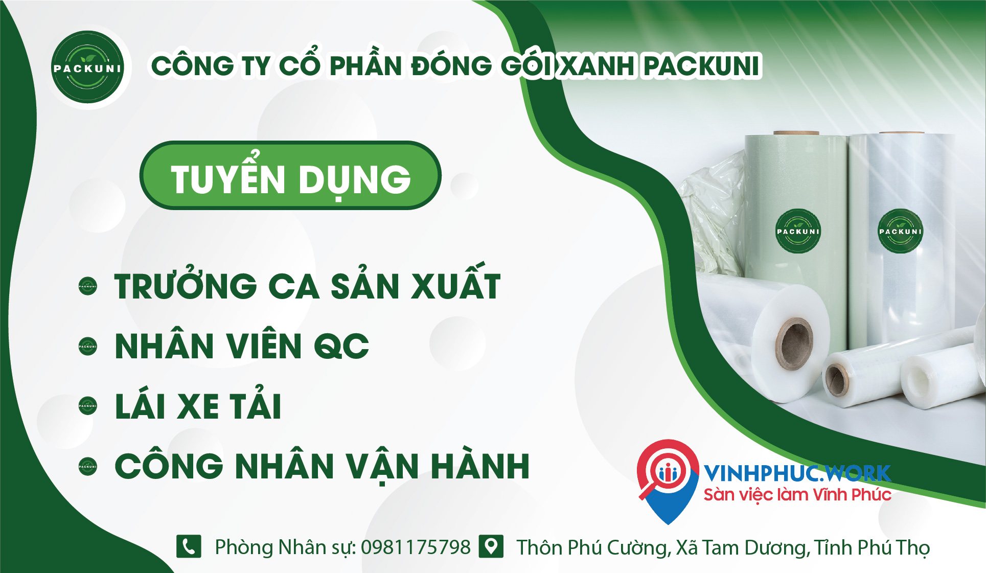 image nha may cong ty co phan dong goi xanh packuni tuyen dung truong ca san xuat lai xe tai cong nhan san xuat 1 270526 082035