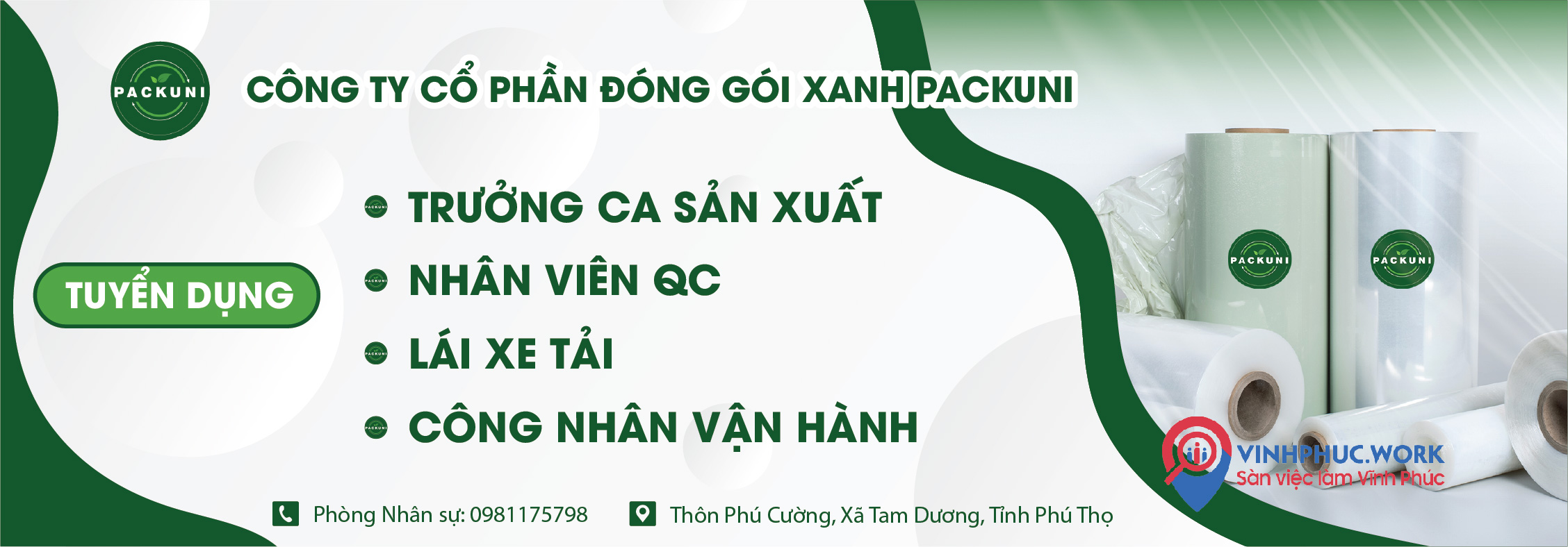 Nhà máy - Công ty Cổ phần Đóng gói Xanh Packuni Tuyển dụng Các Vị trí Tháng 06/2026 1 image nha may cong ty co phan dong goi xanh packuni tuyen dung truong ca san xuat lai xe tai cong nhan san xuat 4 270526 082032
