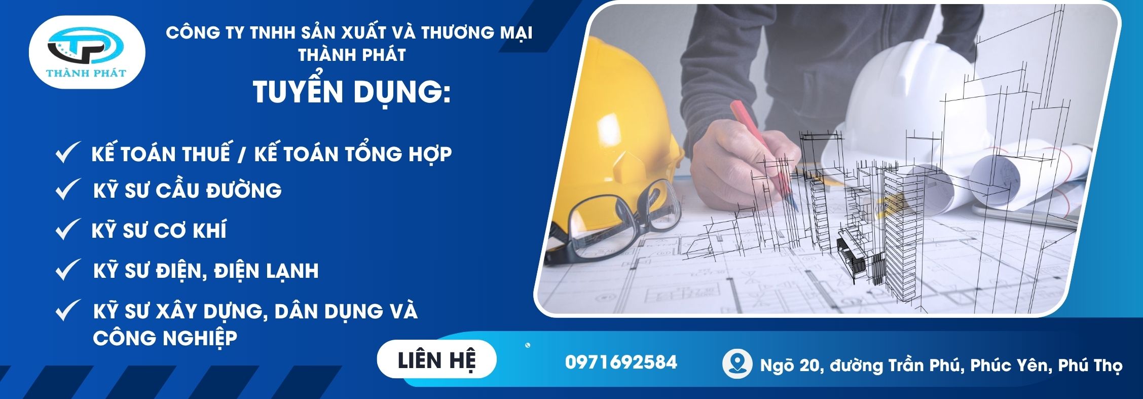 Công ty TNHH Sản xuất và Thương mại Thành Phát Thông báo Tuyển dụng Các Vị trí Tháng 06/2026 1 image cong ty tnhh san xuat va thuong mai thanh phat 8 020626 043727