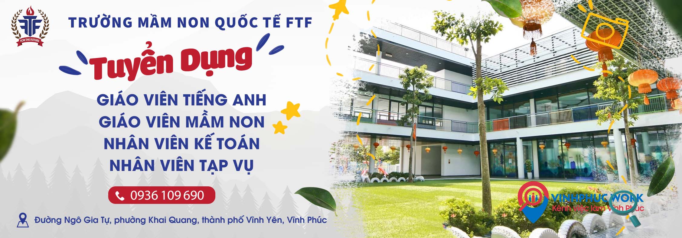 Trường mầm non Quốc tế FTF Tuyển dụng Nhiều Vị trí Tháng 06/2026 1 image truong mam non quoc te ftf tuyen dung nhieu vi tri thang 06 2026 7 190626 024135