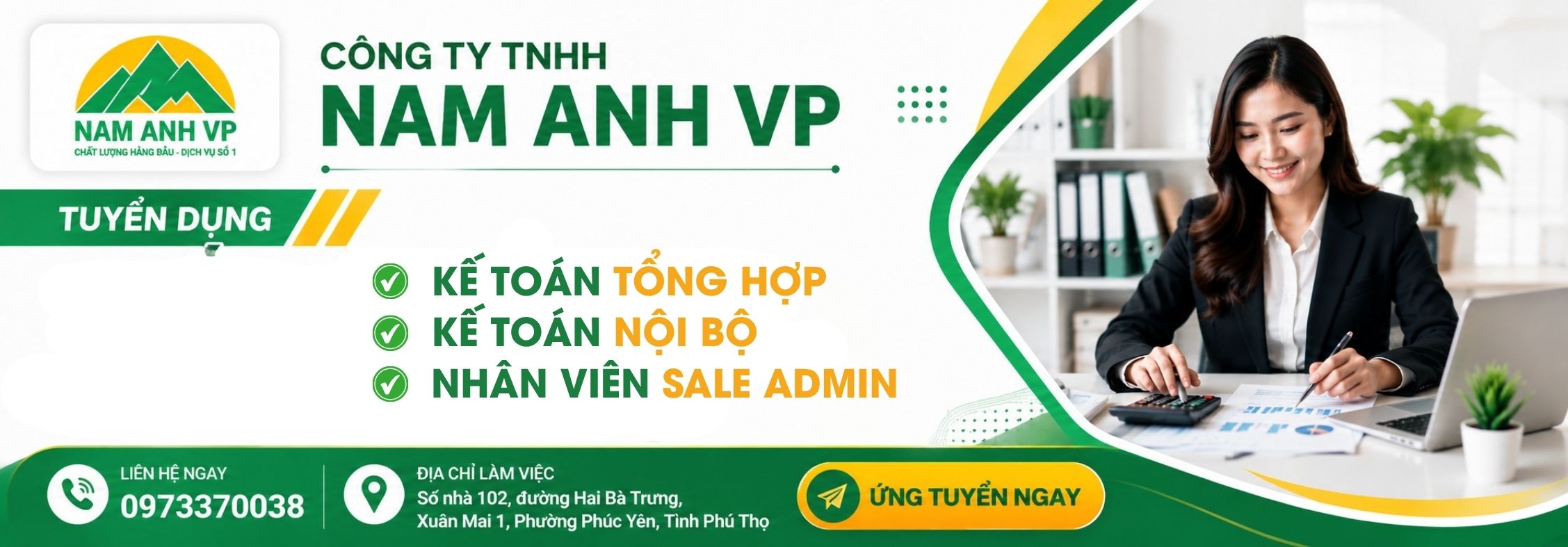 Công ty TNHH Nam Anh VP Tuyển dụng Kế toán Tổng hợp, Kế toán nội bộ, Nhân viên Sale Admin 1 image cong ty tnhh nam anh vp thong bao tuyen dung nhieu vi tri 8 170726 073608
