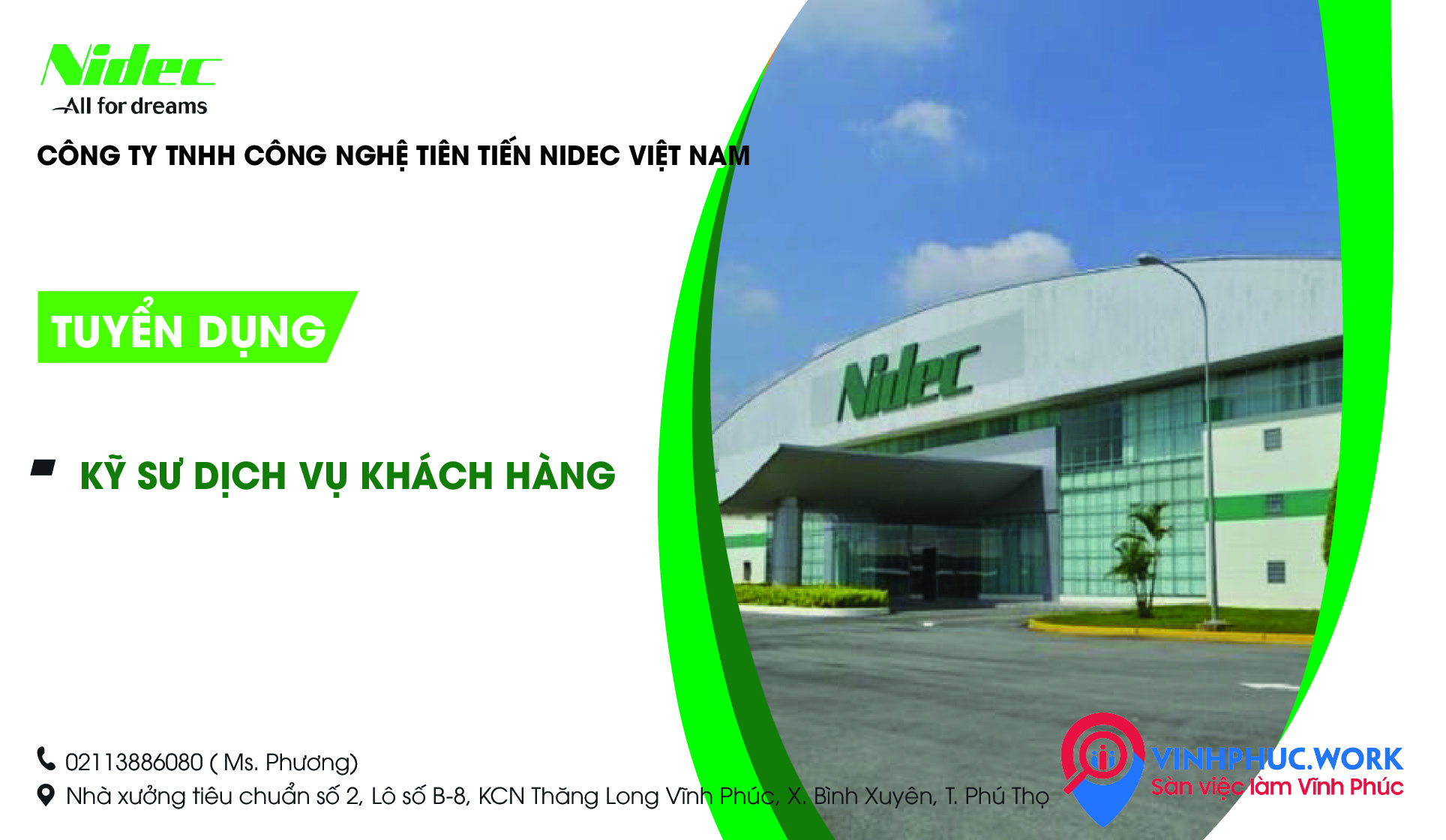 image tuyen dung ky su dich vu khach hang cong ty tnhh cong nghe tien tien nidec viet nam 9 080726 041520