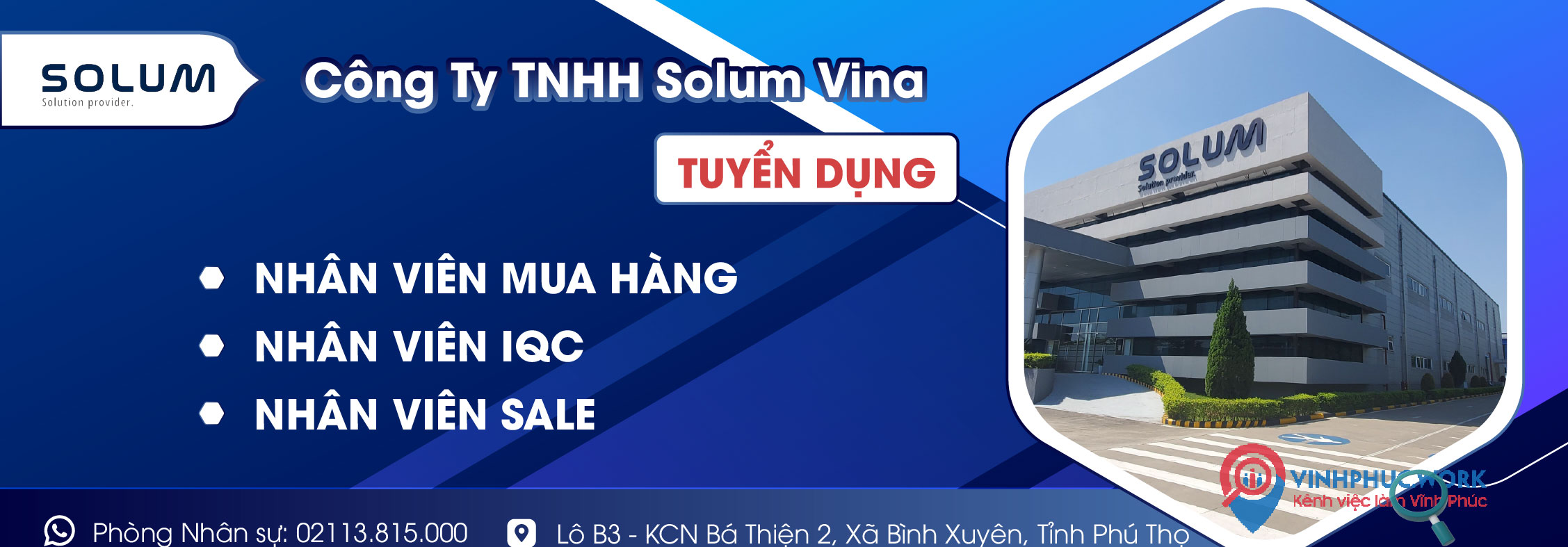 Các Vị trí Tháng 08/2026 - Nhà máy- Công ty TNHH SOLUM VINA Tuyển dụng mới 1 image cac vi tri thang 08 2026 nha may cong ty tnhh solum vina tuyen dung moi 9 250826 020438